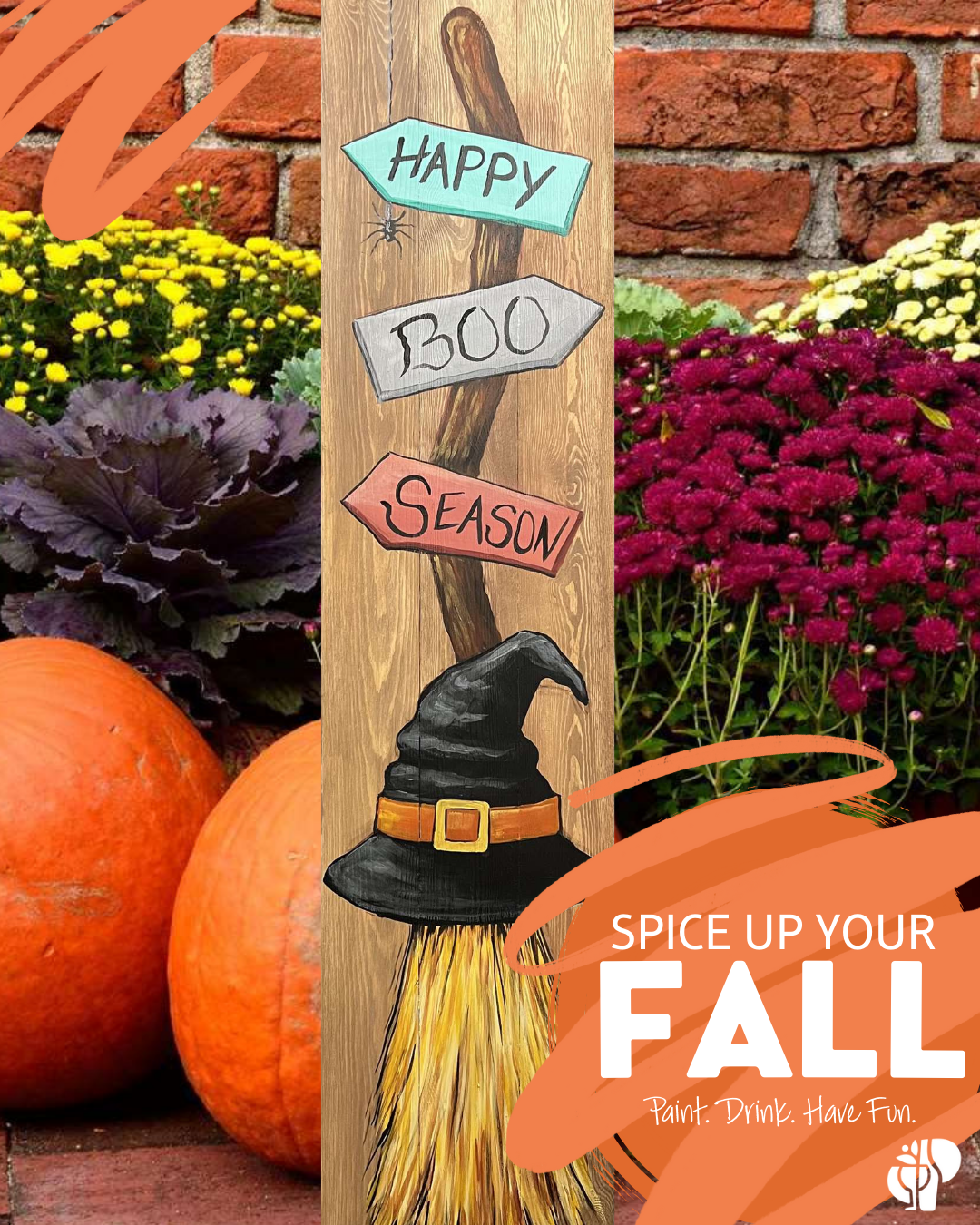 Happy Boo Season Porch Leaner